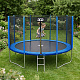 Aga SPORT PRO Trampoline 366 cm Blue + Safety Net + Ladder
