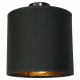 Hanging Ceiling Light LED Wooden Beam 2xE27 Chandelier Loft Lampshade Gold