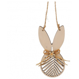 Wooden bunny hanging decoration