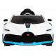 Bugatti Divo Kids Electric Car White + Remote Control + EVA + Slow Start + LED MP3