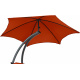 Linder Exclusiv Garden Lounger with Parasol Red