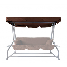 Aga Roof for Garden Swing GRANDLUX Dark Brown