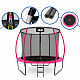 Aga SPORT EXCLUSIVE Trampoline 305 cm Pink + protective net + ladder