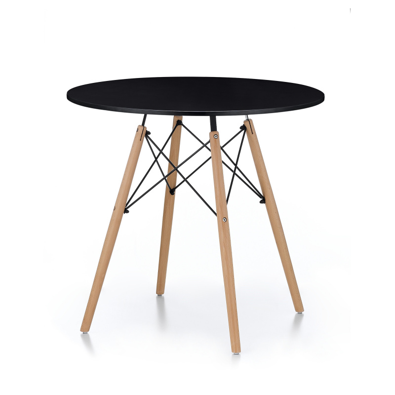 Aga Dining Table 80 cm Black