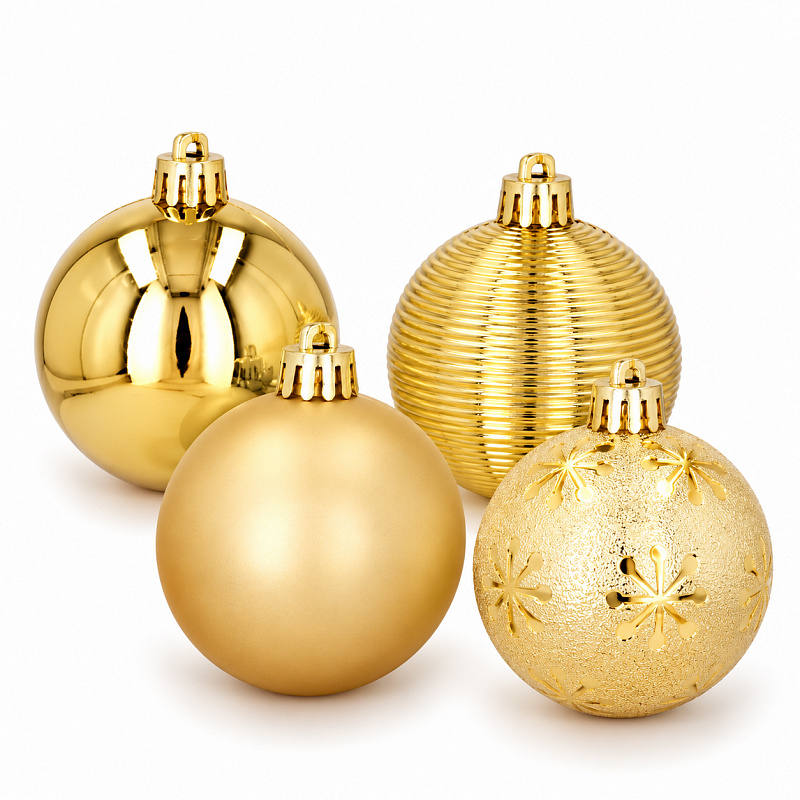 Aga Christmas baubles MIX 6cm 16pcs GIF5077 Gold