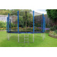 Aga SPORT PRO Trampoline 460 cm Blue + Safety Net + Ladder + Shoe Pocket