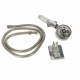 Aga Hand Shower with Turbine and Hose Silver