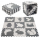 Aga Contrast Foam Puzzle 85 cm x 85 cm 9 pieces Black and white