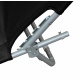 Linder Exclusiv Garden Lounger with Canopy Black