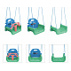 Aga4Kids Children's Swing with Playpen Green/Blue
