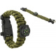 Bracelet SURVIVAL with accessories - Green