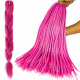 Hair Cinnamon synthetic braids ombre dark pink ISO