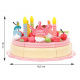 Wooden birthday cake