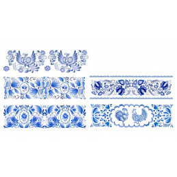 Shrink wrap for eggs - floral designs - 12 pcs.