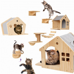 Cat playground 5 elements climbing wall