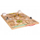 Aga4Kids Educational double-sided board ZOO Natural MT17