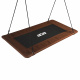 Aga Hanging Rectangular Swing 150x79 cm Brown