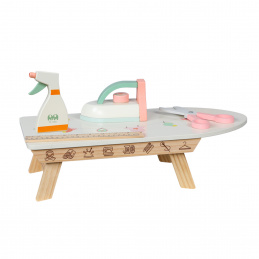 Aga4Kids Children's Wooden Ironing Board with Accessories