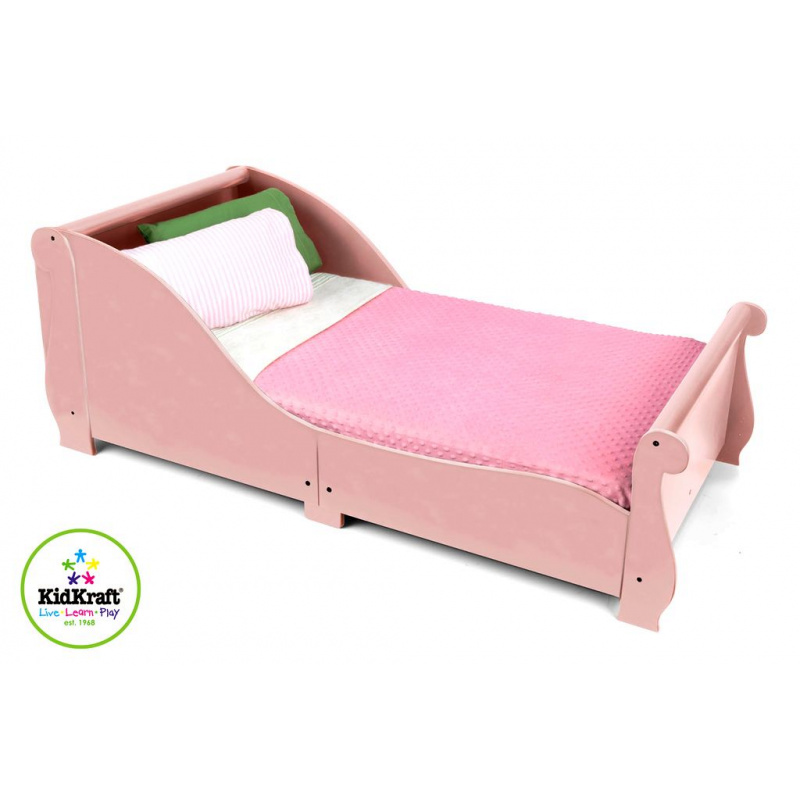 KidKraft Kids bed SLEIGH Pink 160x75 cm