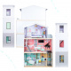Aga Wooden dollhouse with furniture Pastel