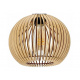 Hanging Ceiling Light LED Wooden Beam 3xE27 Chandelier Dense Ball LUCA