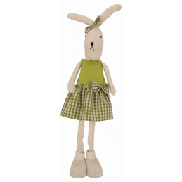 Fabric bunny on telescopic legs 75 cm girl