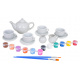 Ceramic tea set for painting
