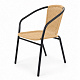 Linder Exclusiv Garden Chair RATTAN Dark Grey/Beige