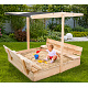 Aga Canopy for Children's Sandbox 120x120 cm Dark Gray