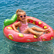 Aga Inflatable Lounger 145x80 cm Strawberry
