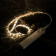 Motion detector USB LED strip 1M warm white battery operated