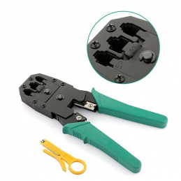 K263 ADAPTER - CRIMPING TOOL FOR RJ45, RJ12 + KNIFE