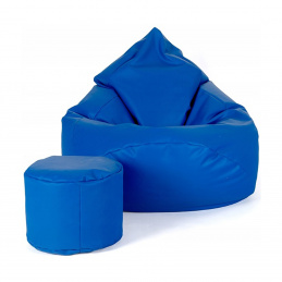 Aga Sofa bag XXXL + footrest Blue