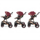 Kiduku Combined Stroller 3in1 Bórdo/Black