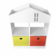 Aga Children's Shelf in the Shape of a House MR2104