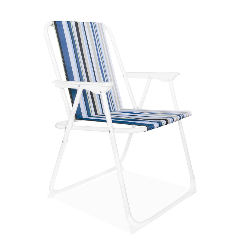 Aga Folding Chair OXFORD MR2129 Ocean with Stripes