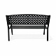 Aga Metal Garden Bench 128x59x84 cm