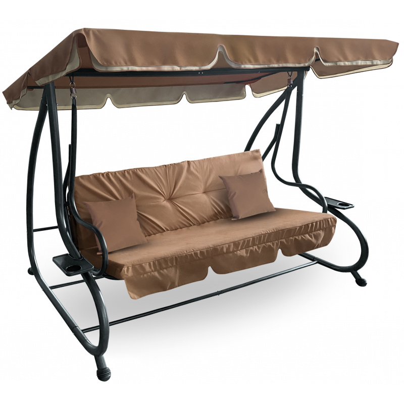 Aga Garden Swing 2in1 GRANDLUX XXL Light Brown