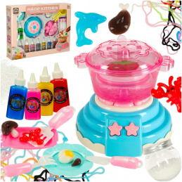 3D Crystal Glue Magic Kitchen Templates Creative Set 62 Items Blue