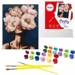 Paint by Numbers Set Peony Secret KHO8417 40x50 AP0062 Universal