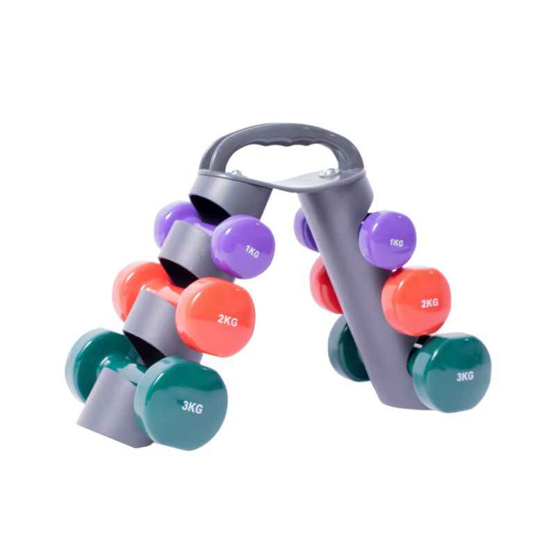 Aga Stand with Aerobic Dumbbells 12kg