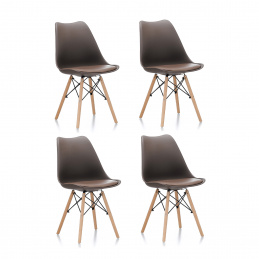 Aga 4x Dining Chair MR2035 Brown