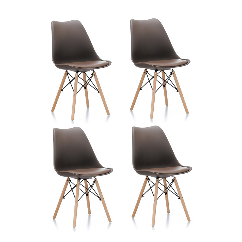 Aga 4x Dining Chair MR2035 Brown