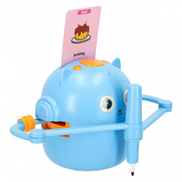 Educational robot interactive learning drawing writing fish set markers blue