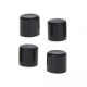 Aga Furniture Leg Caps for Chairs 22 mm Black