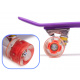 Aga Fiskeboard skateboard LED wheels purple