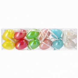 Opalescent plastic eggs 12