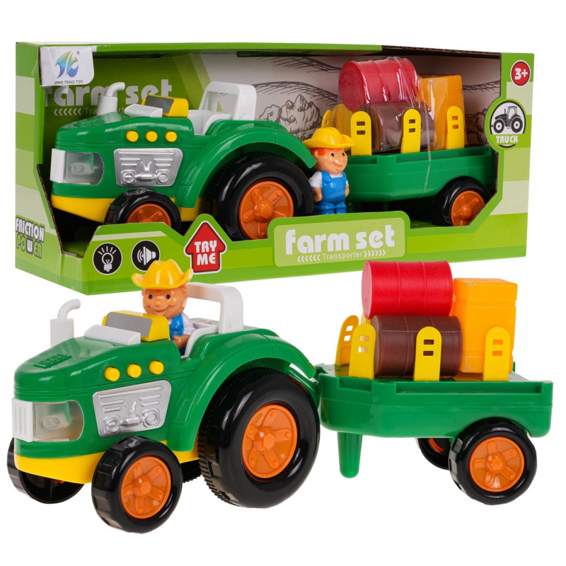 Tractor Set with Farmer + Accessories