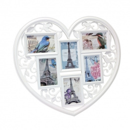 Q65I PHOTO FRAME 6 PHOTOS 10x15 HEART