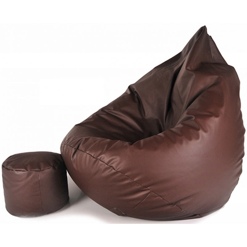 Aga Sofa bag XXXL + footrest Brown